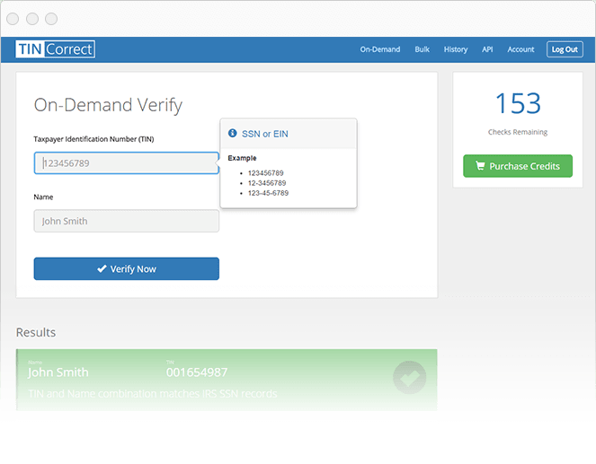 ssn and ein verification